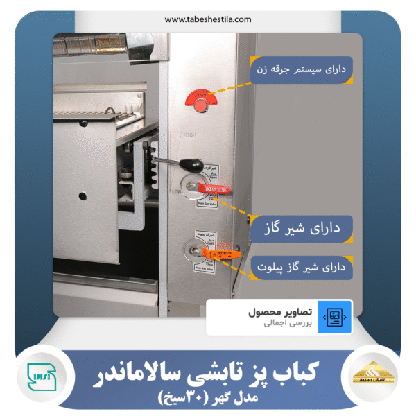 کباب پز سالاماندر 30 سیخ